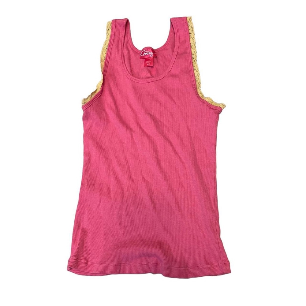 la senza candy tank top with lace trim